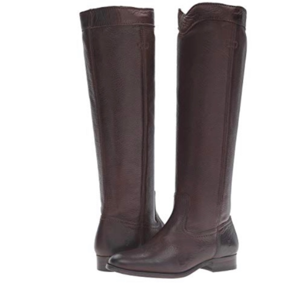 Frye Cara Roper Tall pull boots chocolate sz 9.5